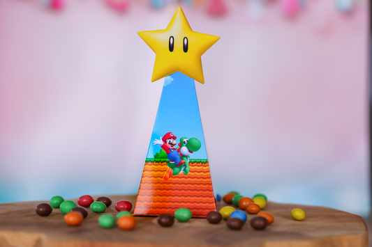 Mini boîte triangle personnalisée Mario Melimeliparty