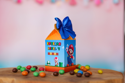 Mini boîte brique de lait personnalisée Mario Melimeliparty
