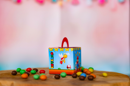 Mini boîte carrée personnalisée Mario Melimeliparty