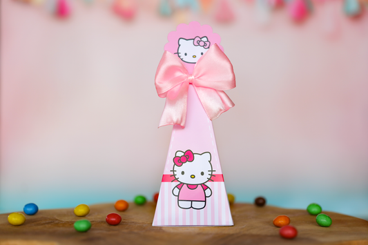 Mini boîte triangle personnalisée Hello Kitty Melimeliparty