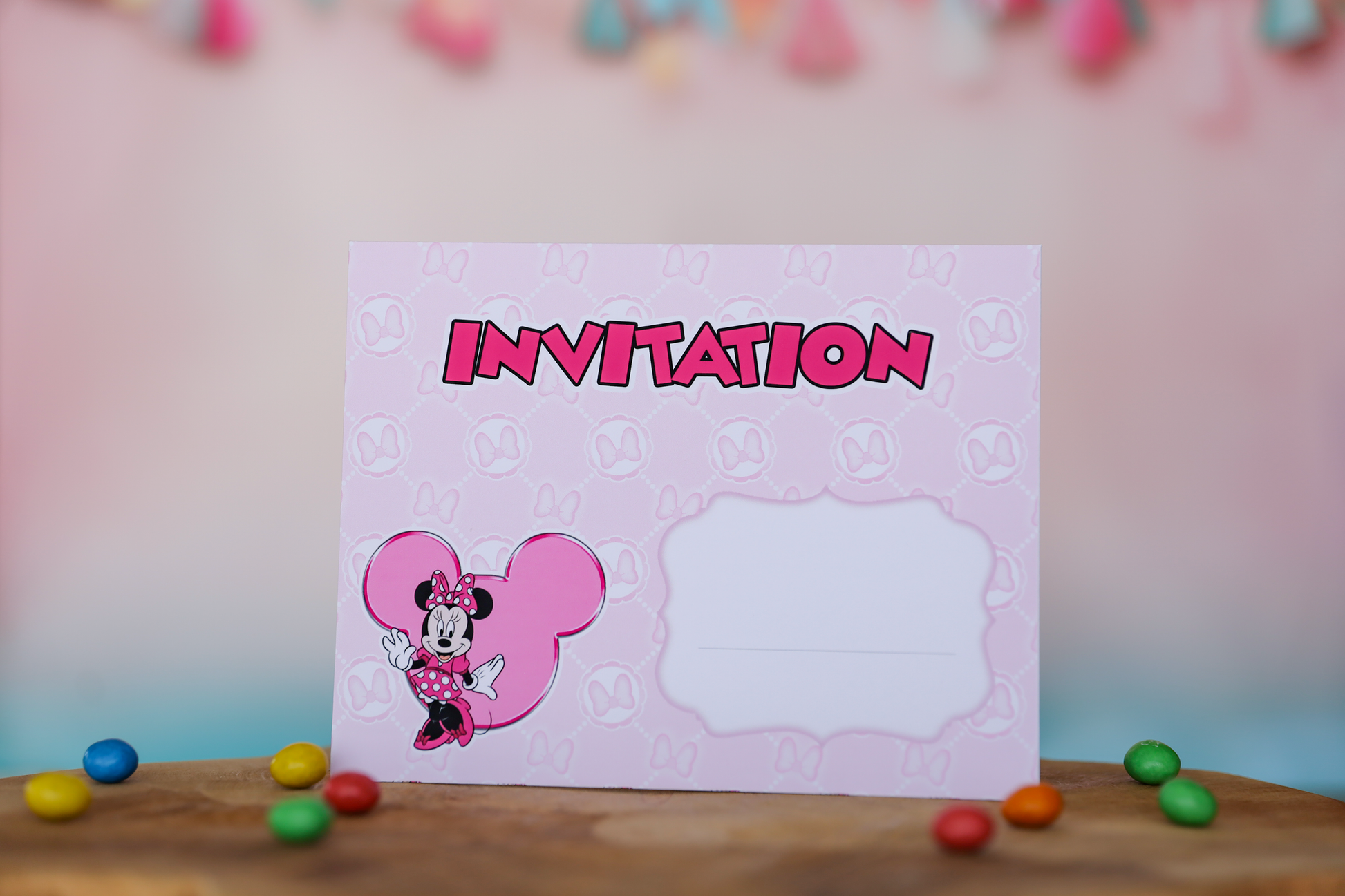 Enveloppe assortie anniversaire Minnie Melimeliparty