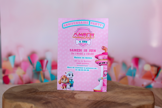 Box anniversaire personnalisée Pat patrouille Stella Melimeliparty