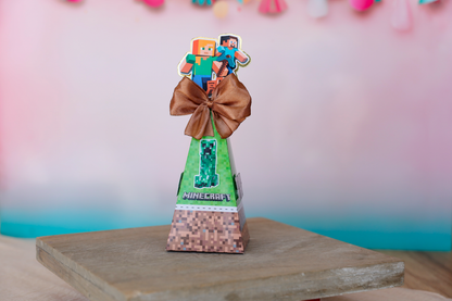Mini boîte triangle personnalisée Minecraft Melimeliparty