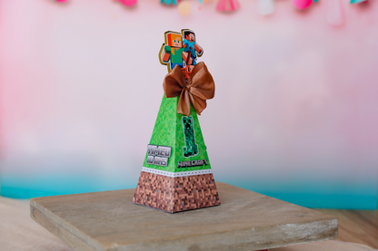 Mini boîte triangle personnalisée Minecraft Melimeliparty