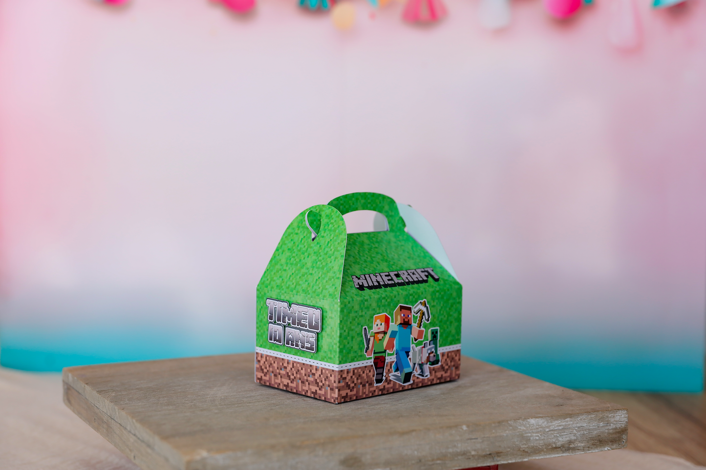 Mini boîte mini lunch personnalisée Minecraft Melimeliparty