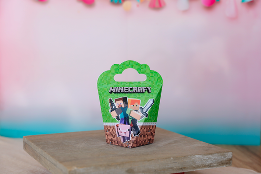 Mini boîte diamant personnalisée Minecraft Melimeliparty