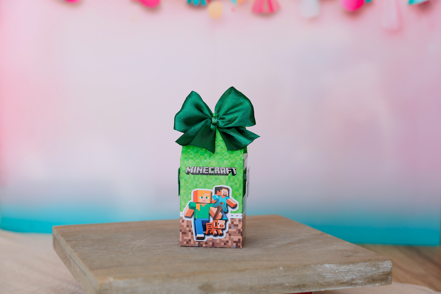 Mini boîte brique de lait personnalisée Minecraft Melimeliparty