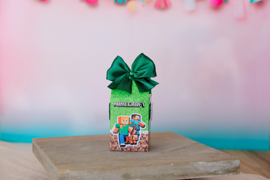 Mini boîte brique de lait personnalisée Minecraft Melimeliparty
