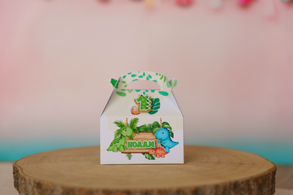 Mini boîte lunch box personnalisée Dinosaure Melimeliparty