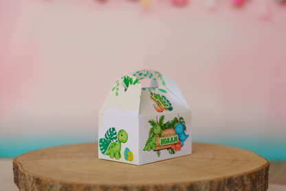 Mini boîte lunch box personnalisée Dinosaure Melimeliparty