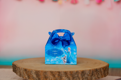Mini boîte lunch box personnalisée La Reine des neiges Melimeliparty