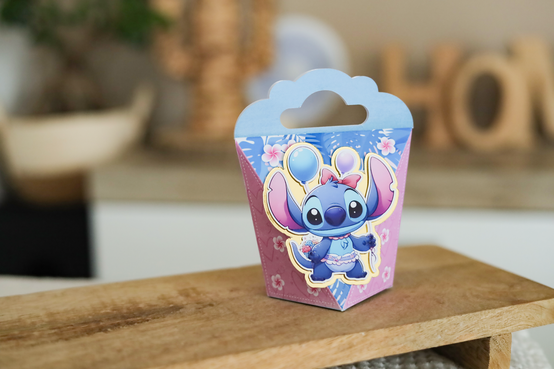 Mini boîte diamant personnalisée Stitch Melimeliparty