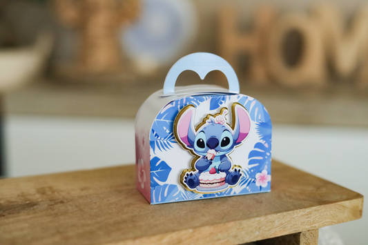 Mini boîte mini valise personnalisée Stitch Melimeliparty