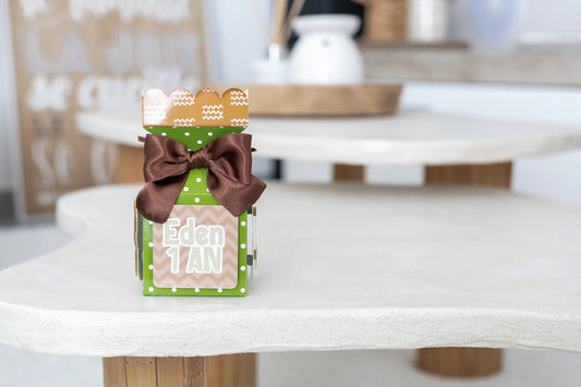 Mini boîte demi crackers personnalisée Jungle/safari Melimeliparty