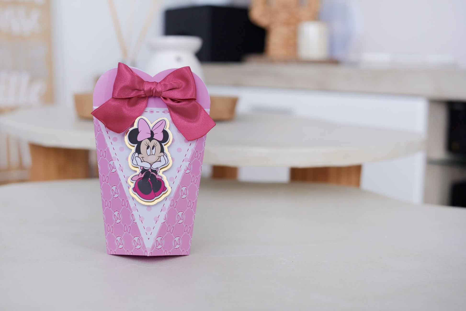 Mini boîte diamant personnalisée Minnie Melimeliparty